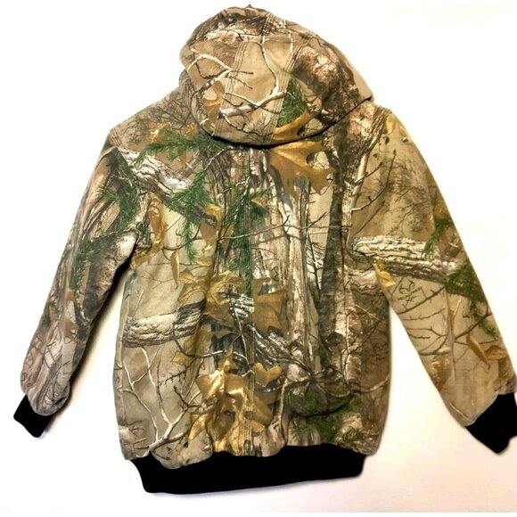CE Schmidt Workwear Kids Medium RealtTree Camo Jacket Hunting Quilted Hunt - Picture 2 of 13